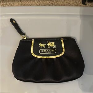 Coach Black and Gold Coin Purse